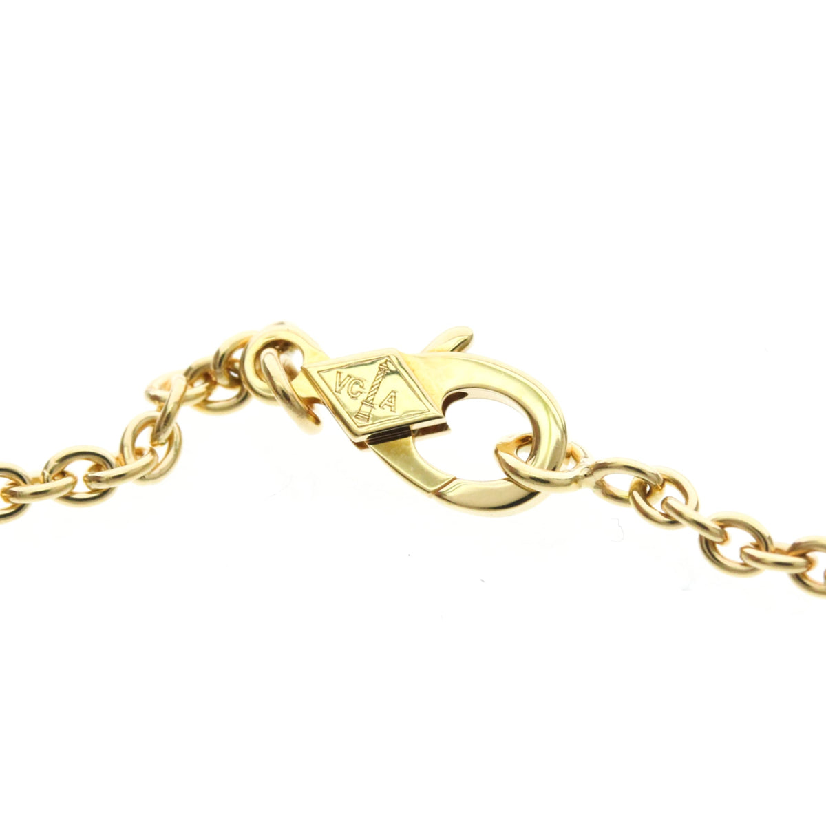 Van Cleef & Arpels Pure Alhambra Pendant 18K Yellow Gold And Onyx Gold Yellow_Gold Necklace Jewelry (Pre-Owned)