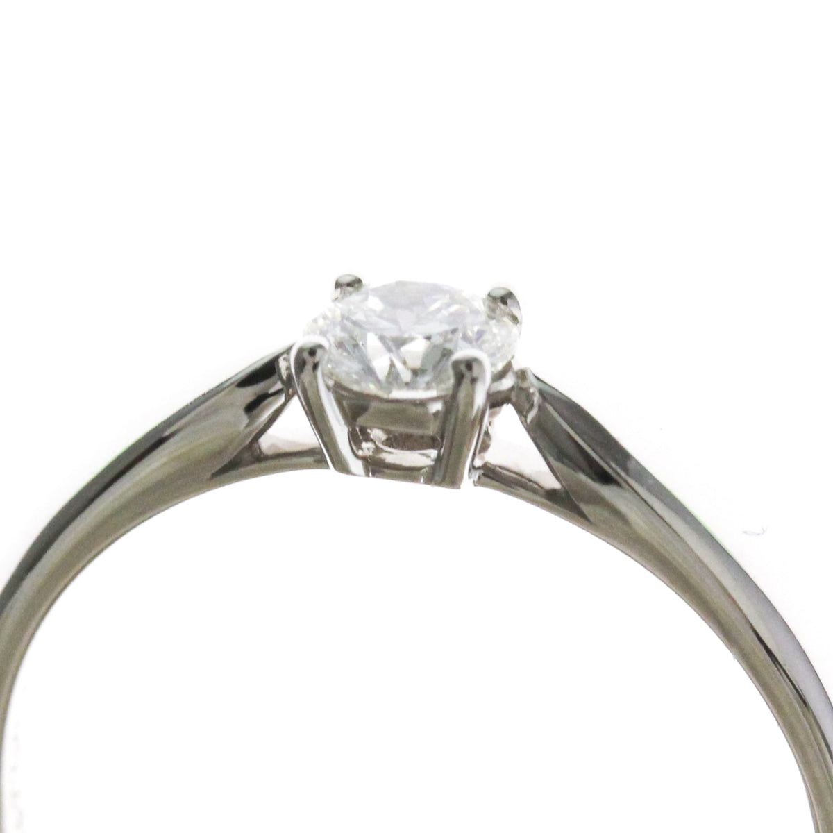 Tiffany & Co. Harmony Solitaire Platinum With Rbc Diamond I/Vs1 Silver Platinum Ring Jewelry (Pre-Owned)