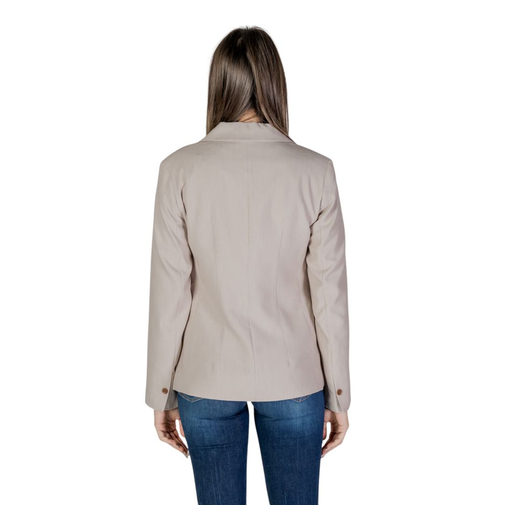 Only Beige Recycled Polyester Women's Blazer