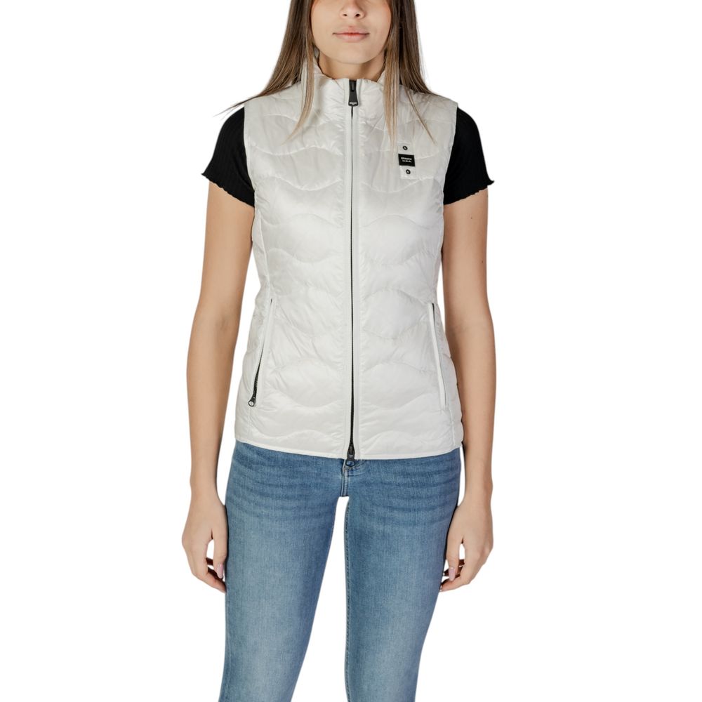 Blauer White Polyamide Sleeveless Women's Jacket