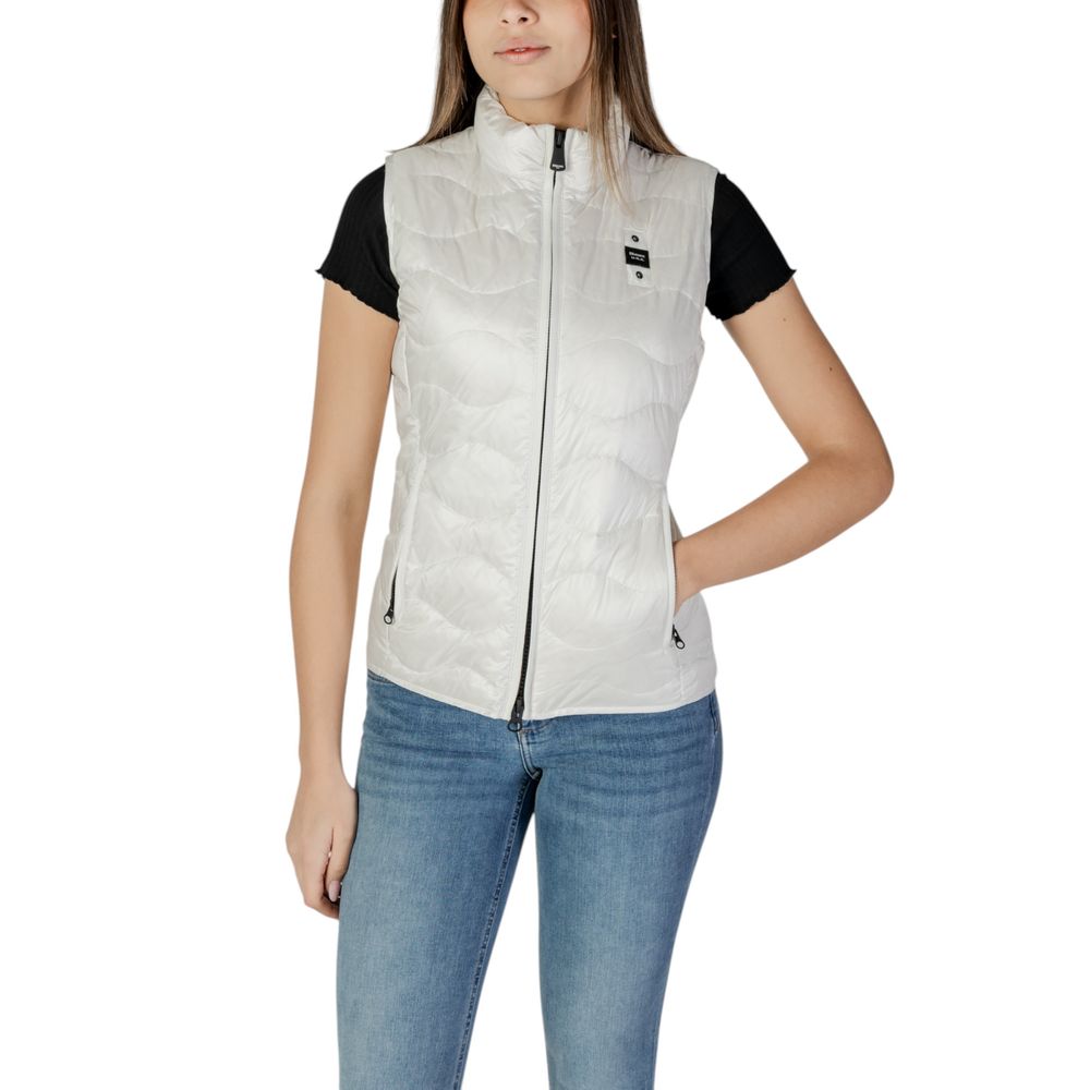 Blauer White Polyamide Sleeveless Women's Jacket