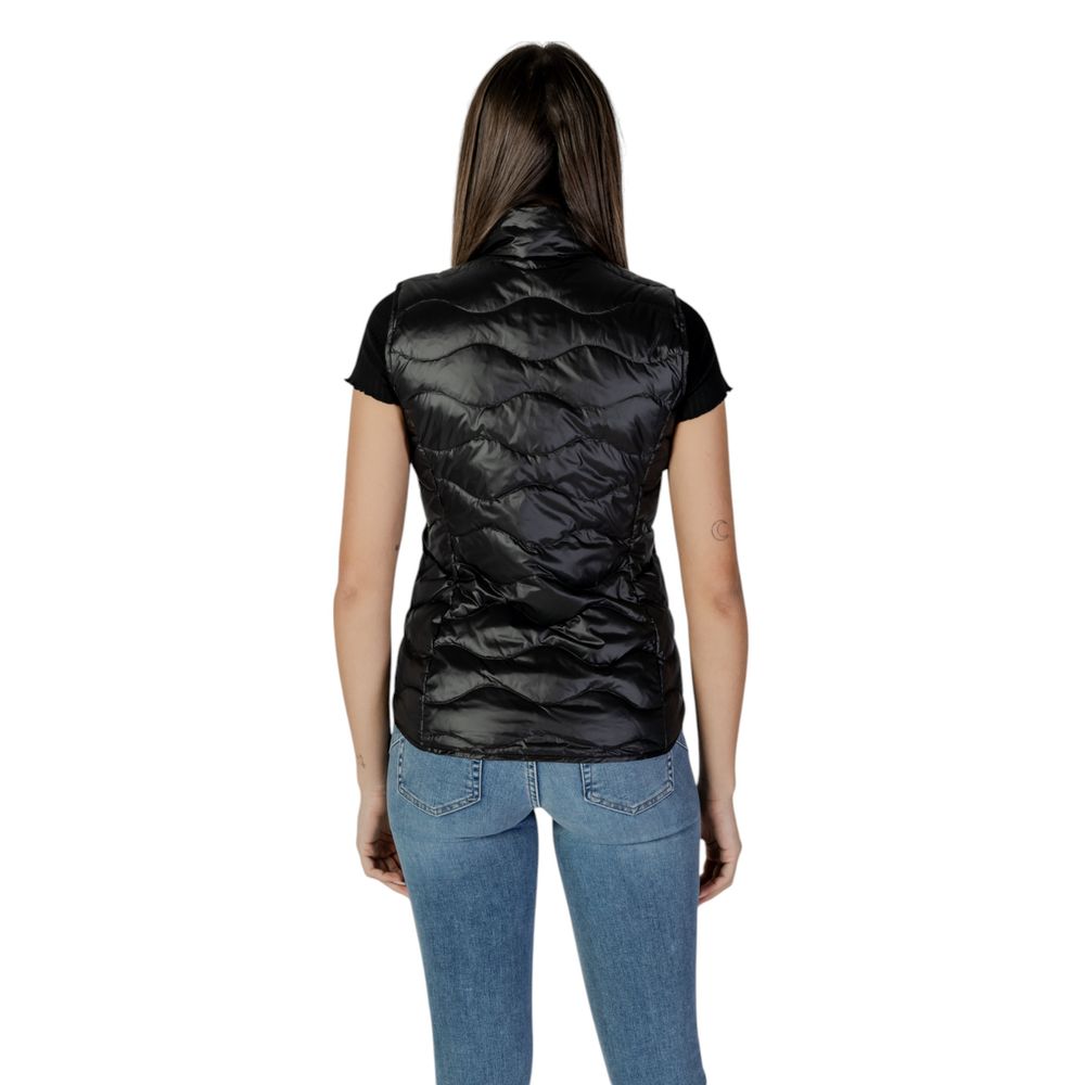 Blauer Black Polyamide Sleeveless Women's Jacket