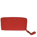 Louis Vuitton Portefeuille Zippy Red Leather Wallet  (Pre-Owned)