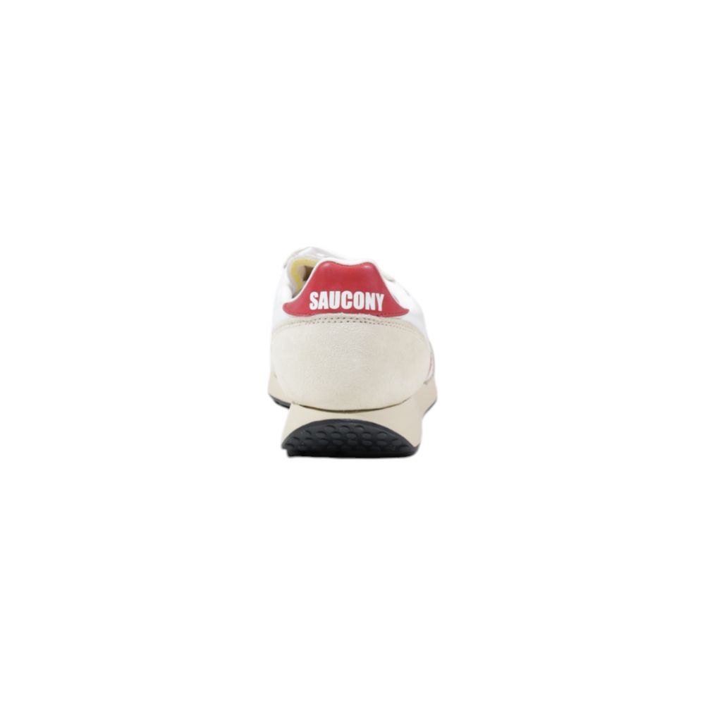 Saucony White Leather Athletic Men's Sneakers