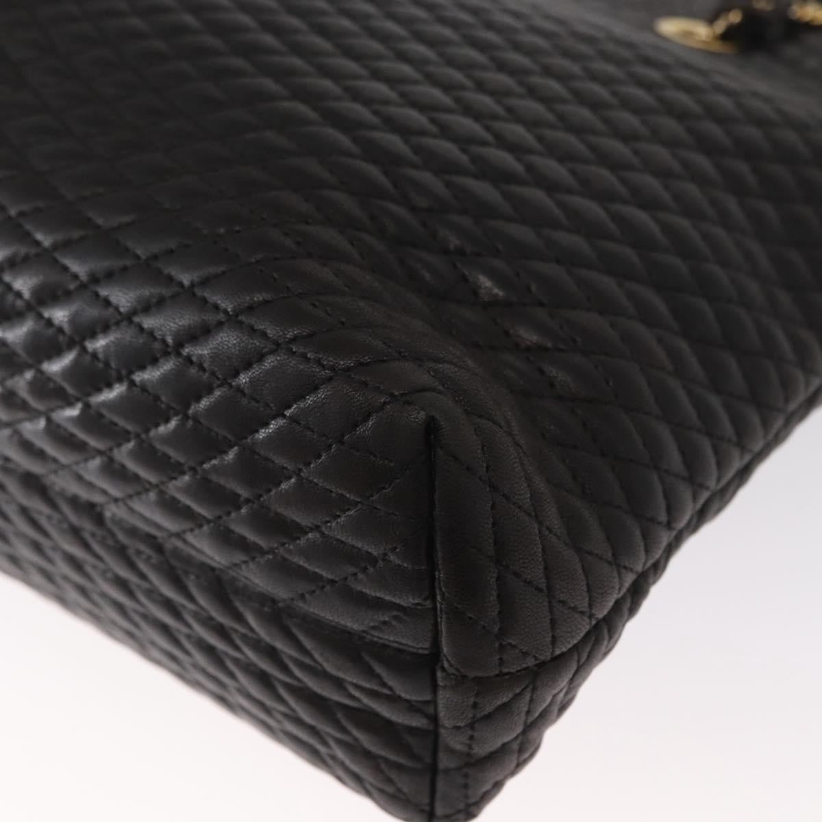 Bally Vintage Leather Black Leather Shoulder Bag Bag (Pre-Owned)