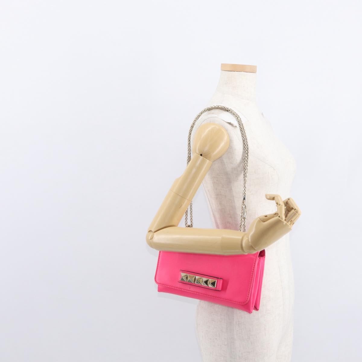 Valentino Garavani Va Va Voom Clutch Leather Pink Leather Shoulder Bag Bag (Pre-Owned)