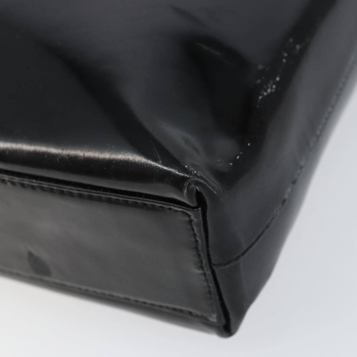 Salvatore Ferragamo Vala Patent Leather Black Patent_Leather Shoulder Bag Bag (Pre-Owned)