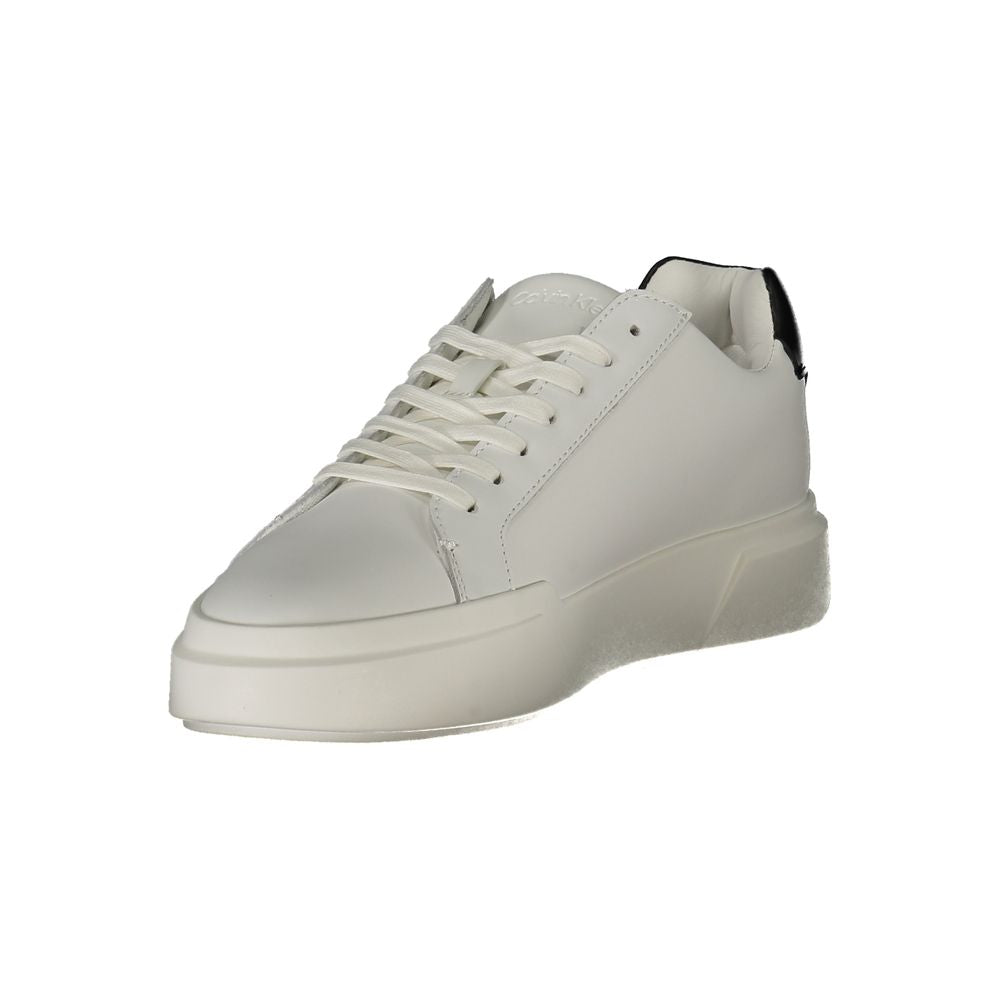 Calvin Klein Bianco Leather Men Men's Sneaker
