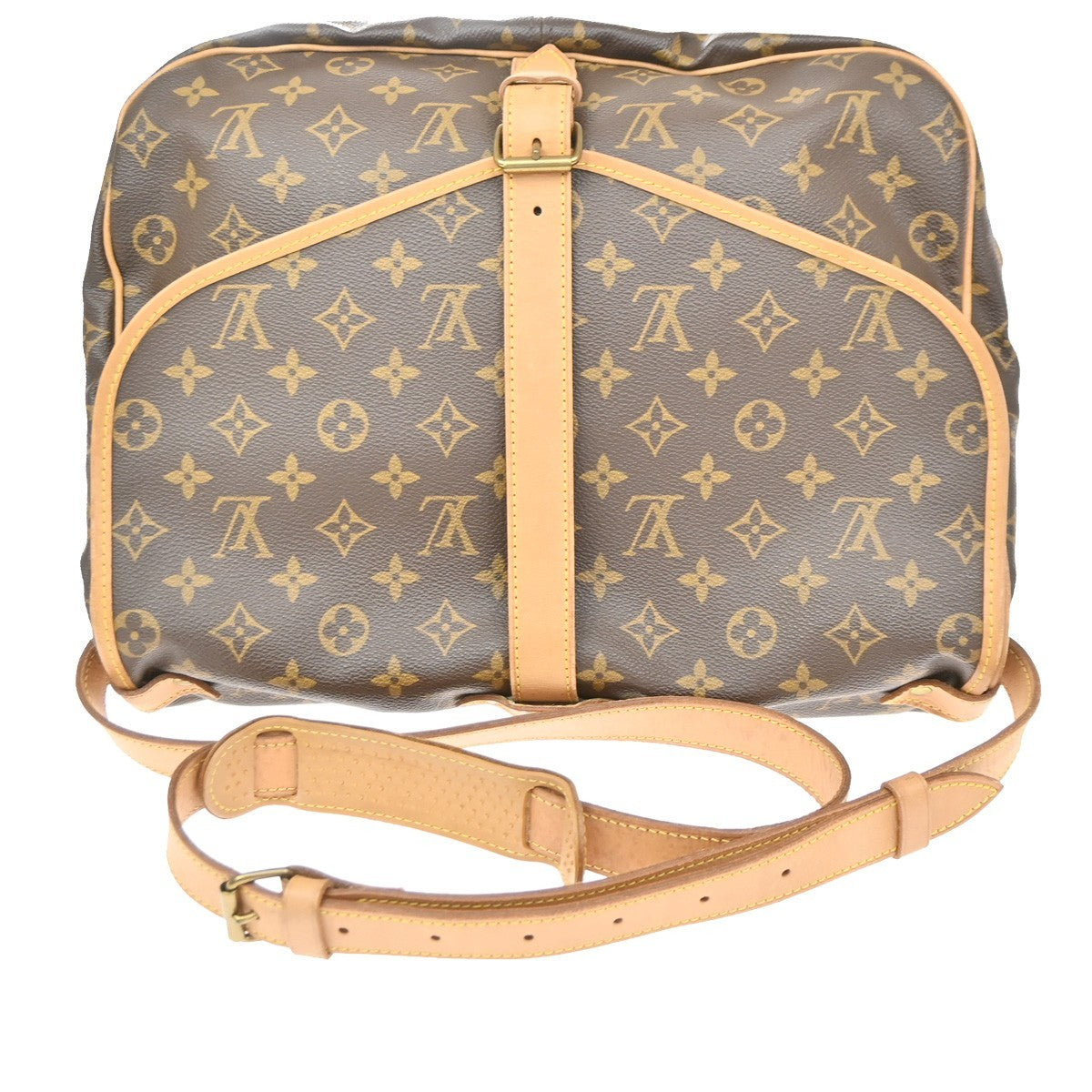Louis Vuitton Saumur Monogram Canvas Brown Canvas Shoulder Bag Bag (Pre-Owned)