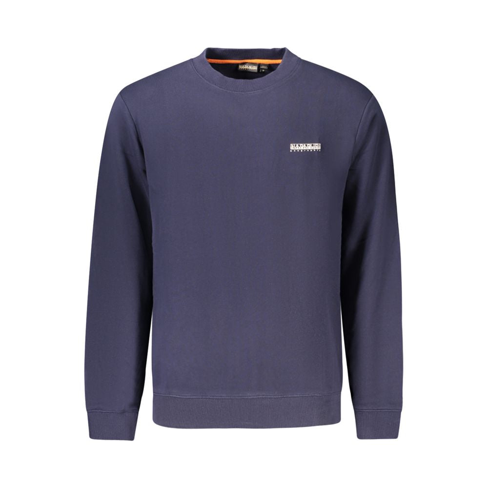 Napapijri Blue Cotton Men Men's Sweatshirt
