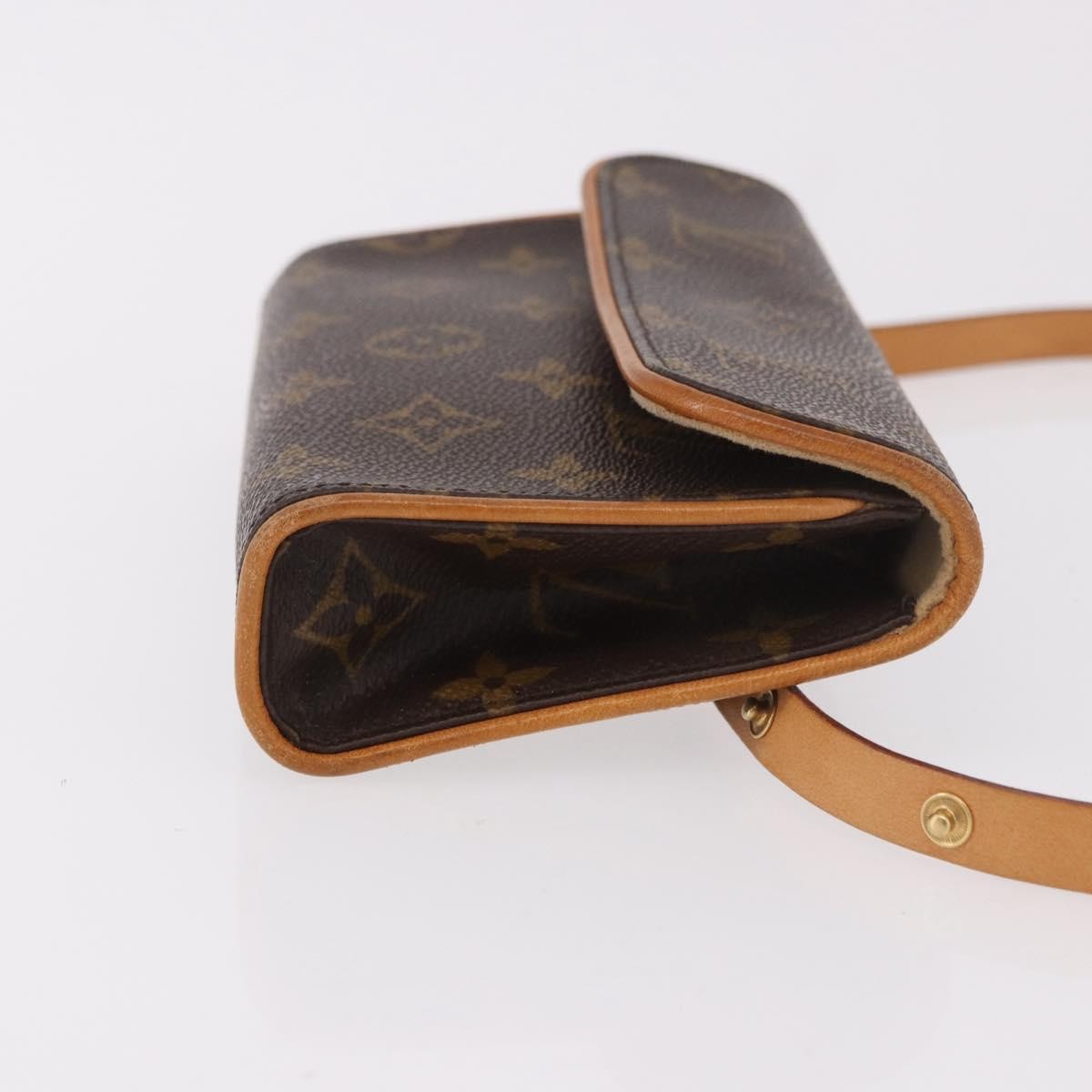 Louis Vuitton Florentine Waist Monogram Canvas Brown Canvas Clutche & Pouche Bag (Pre-Owned)