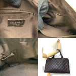 Chanel Matelassé Brown Leather Handbag (Pre-Owned)