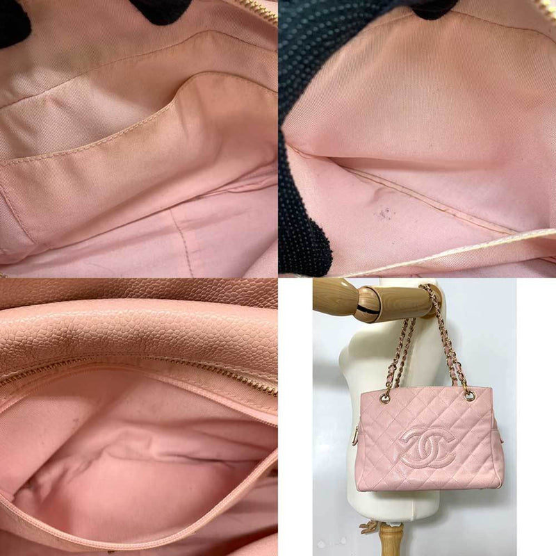 Chanel Shopping Pink Leather Tote Bag (Pre-Owned)