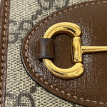 Gucci Horsebit Beige Canvas Wallet  (Pre-Owned)