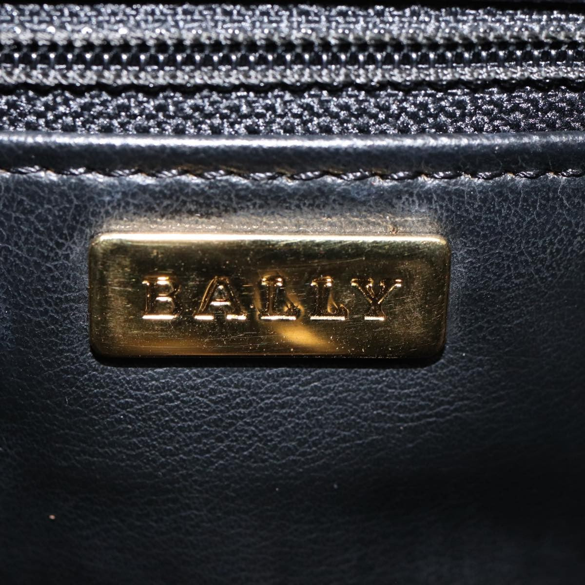 Bally Vintage Quilted Leather Black Leather Tote Bag Bag (Pre-Owned)