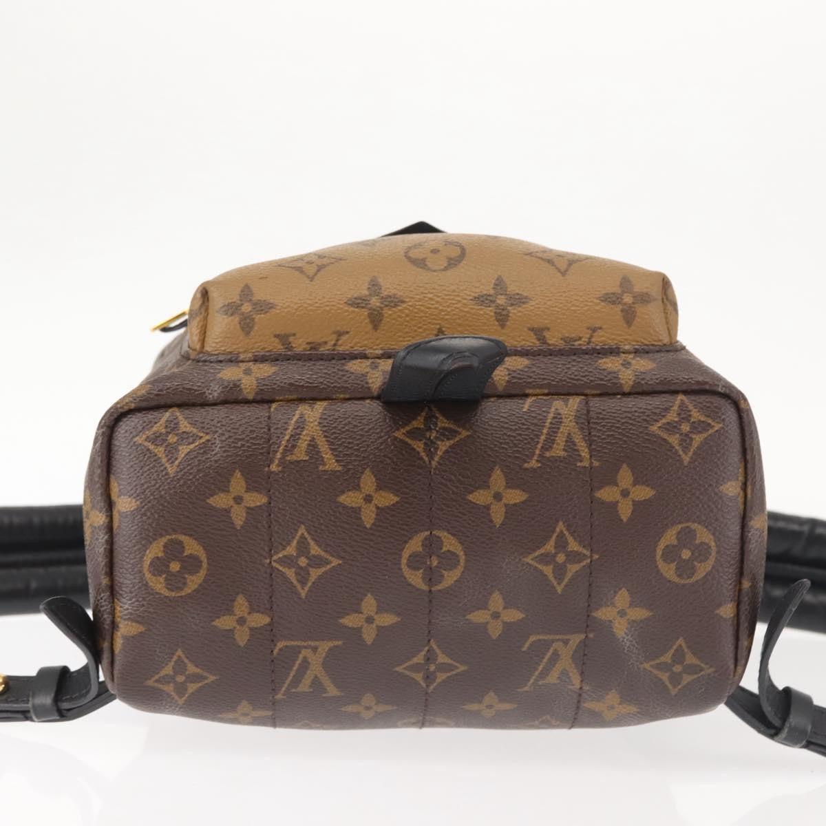 Louis Vuitton Palm Springs Reverse Monogram Canvas Brown Canvas Backpack Bag (Pre-Owned)