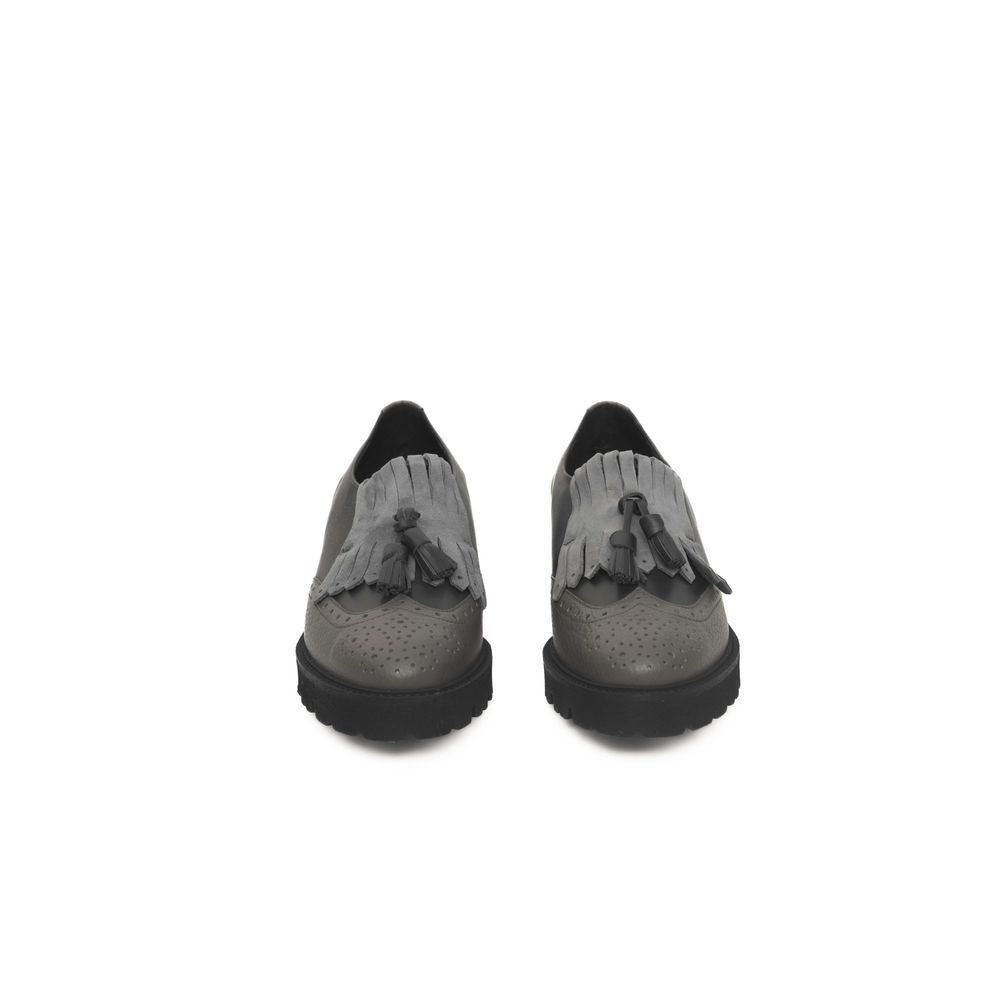Cerruti 1881 Gray Cowhide Women Women's Loafer