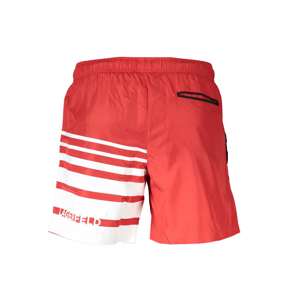 Karl Lagerfeld Rosso Poliestere Men's Swim Men's Boxer