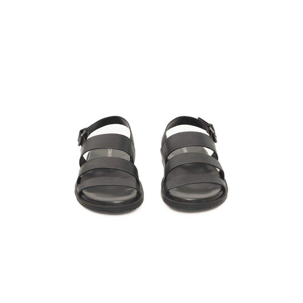 Cerruti 1881 Black Cowhide Men Men's Sandal