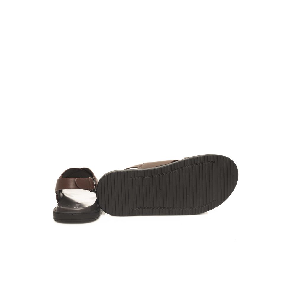Cerruti 1881 Brown Cowhide Men Men's Sandal