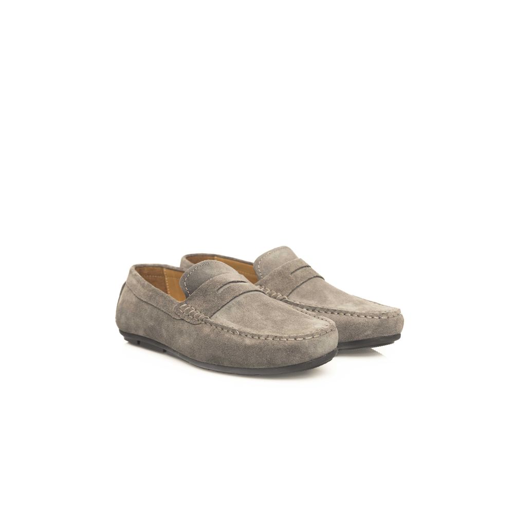 Cerruti 1881 Gray Cowhide Men's Men's Loafer