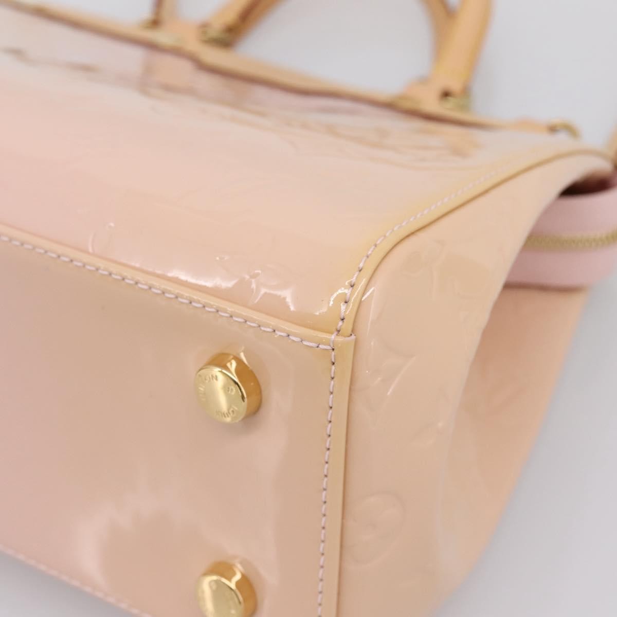 Louis Vuitton Blair Monogram Vernis Pink Patent_Leather Handbag (Pre-Owned)
