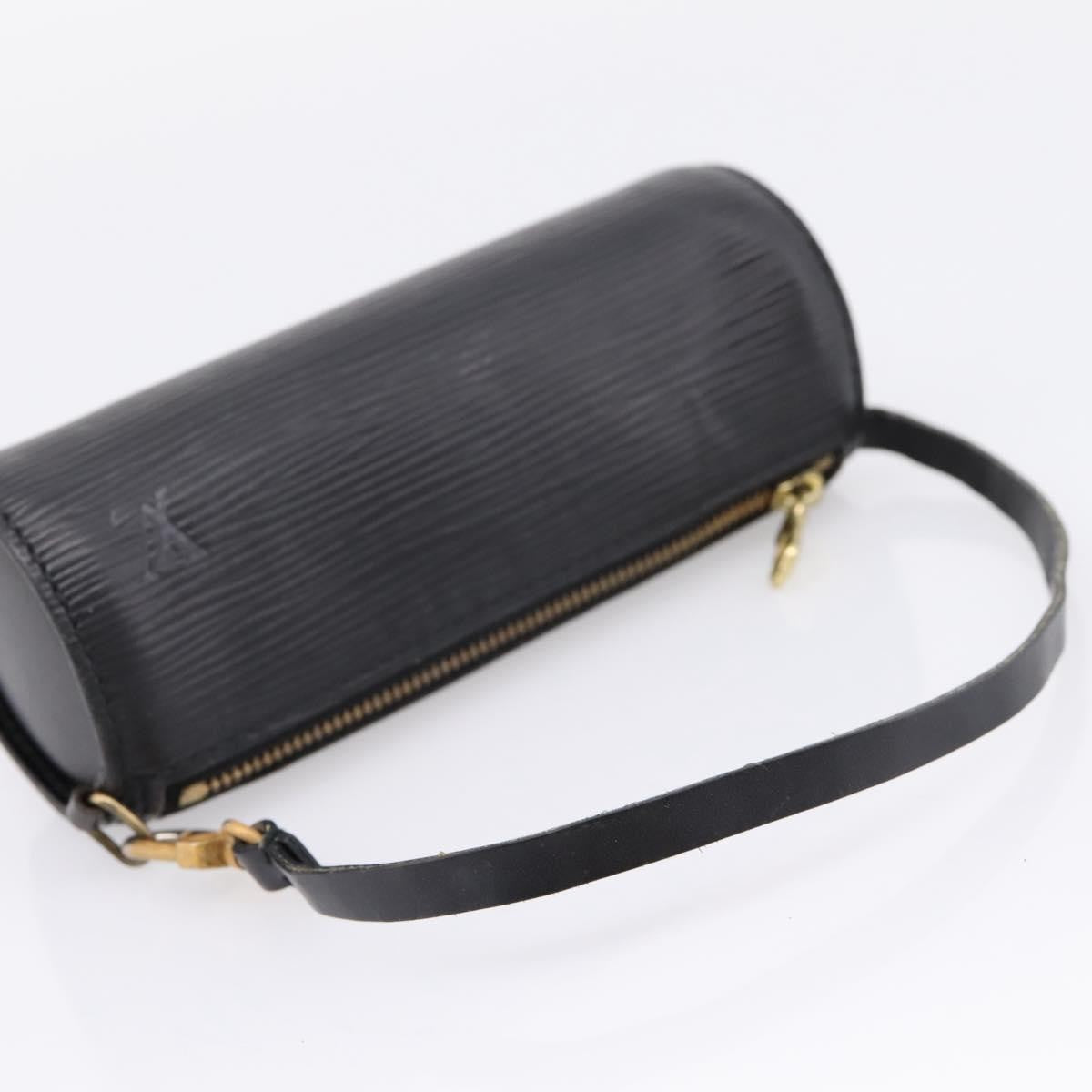 Louis Vuitton Soufflot Pochette Epi Leather Black Leather Clutche & Pouche Bag (Pre-Owned)