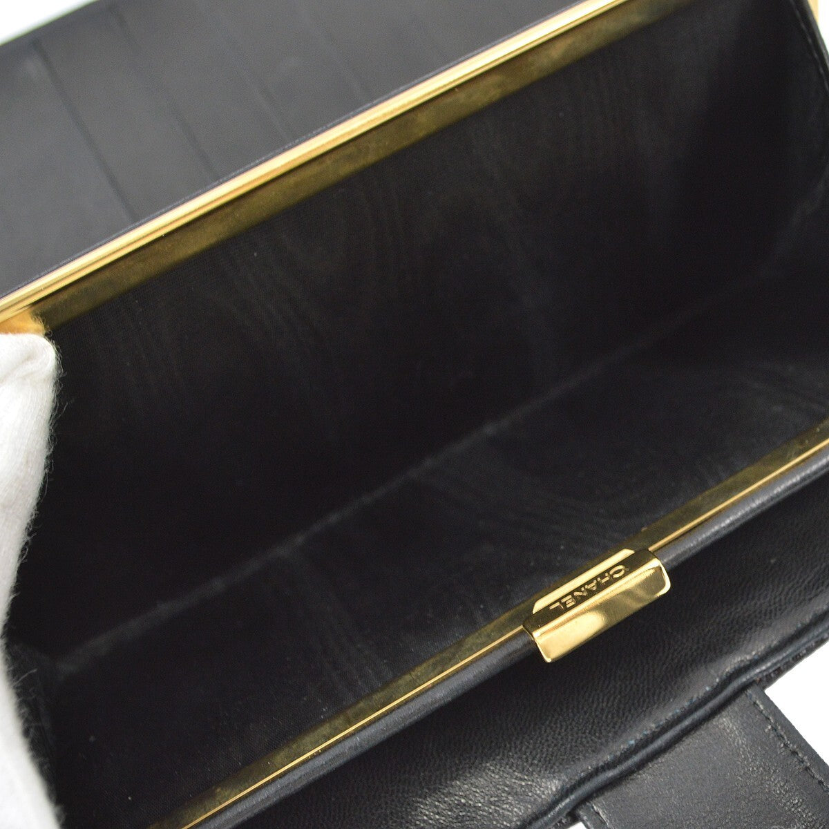 Chanel Timeless Cc French Caviar Black Leather Wallets Accessory (Pre-Owned)