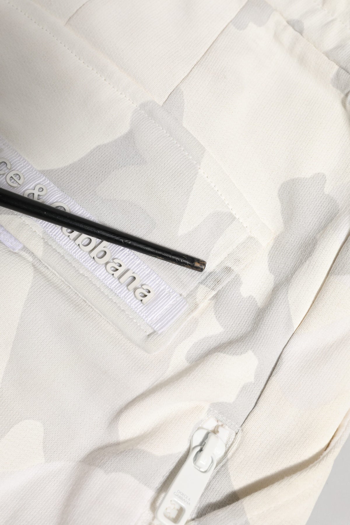 Dolce & Gabbana White Camouflage Cargo Jogger SweatMen's Men's Pants (Pre-Owned)