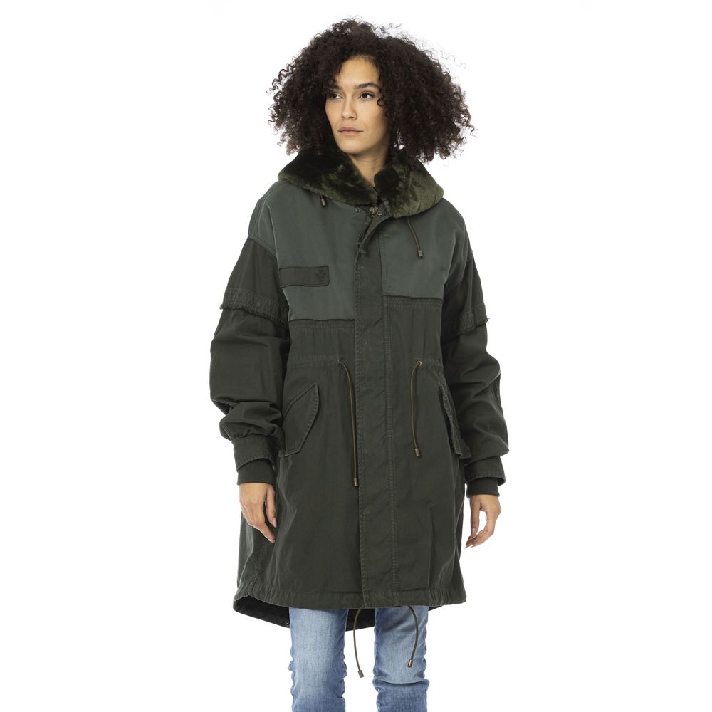 Mr&Mrs Italy Green Cotton Women Women's Parka