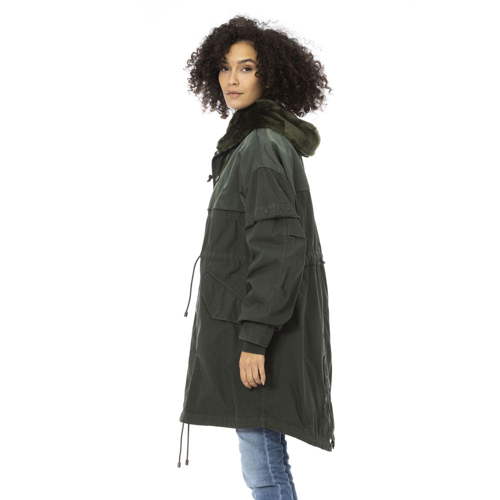 Mr&Mrs Italy Green Cotton Women Women's Parka
