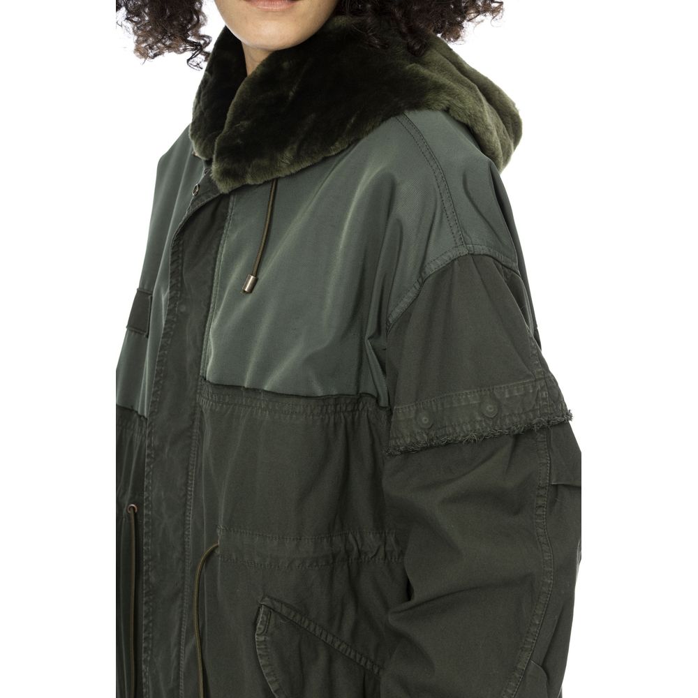 Mr&Mrs Italy Green Cotton Women Women's Parka