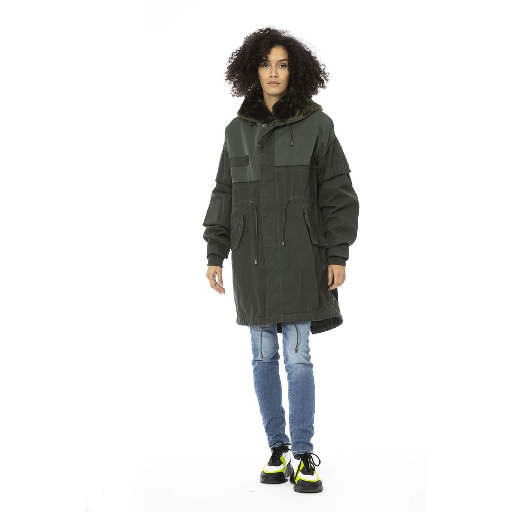 Mr&Mrs Italy Green Cotton Women Women's Parka