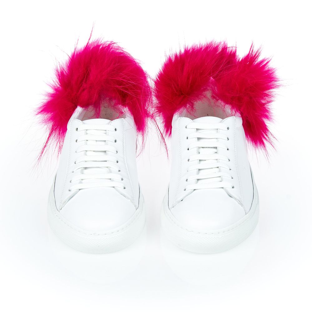 Mr&Mrs Italy White Lamb Leather Women Women's Sneaker