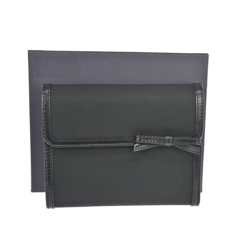 Prada Saffiano Black Synthetic Wallet  (Pre-Owned)