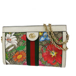 Gucci Gg Flora Multicolour Canvas Shoulder Bag (Pre-Owned)