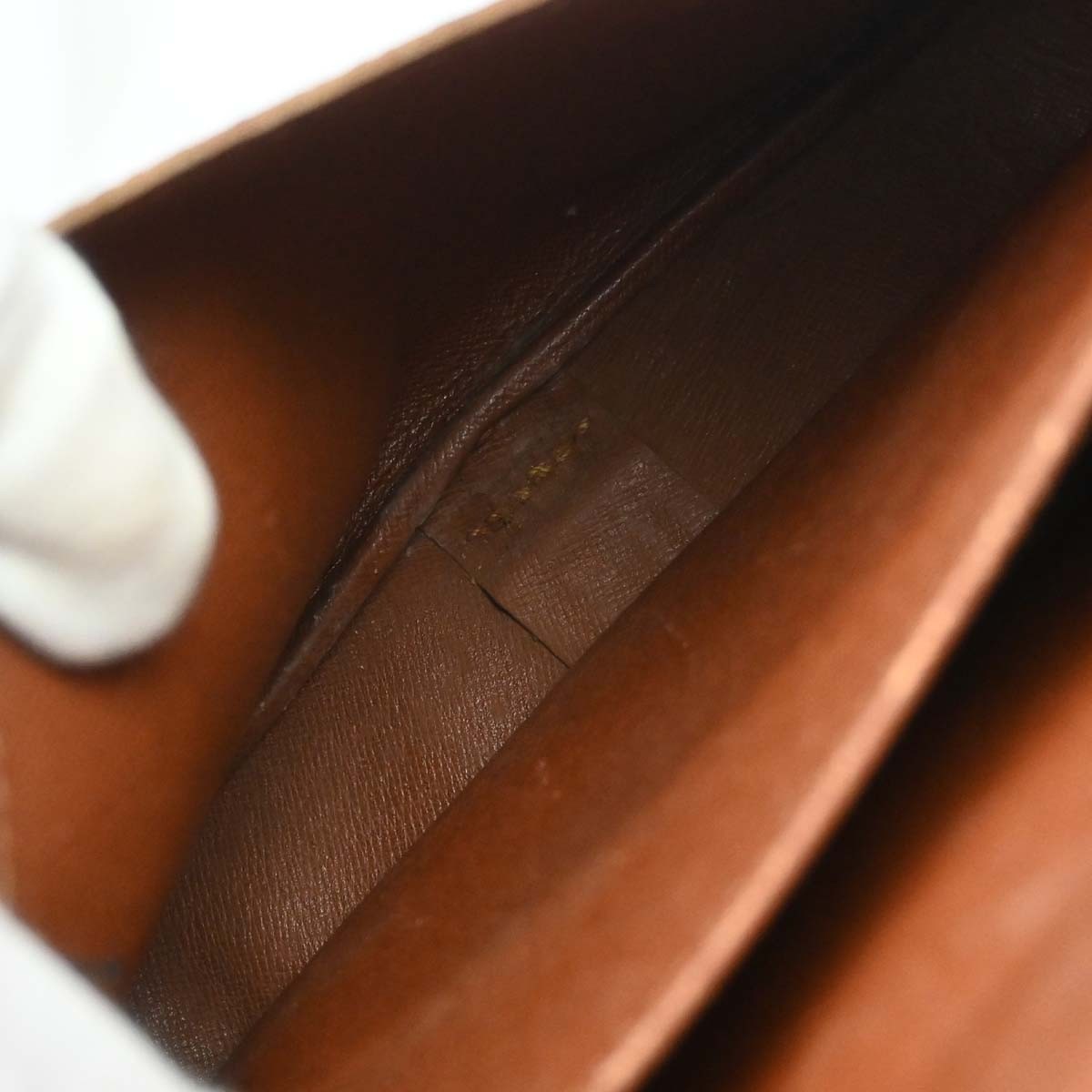 Louis Vuitton Cartouchiere Monogram Canvas Brown Canvas Handbag (Pre-Owned)
