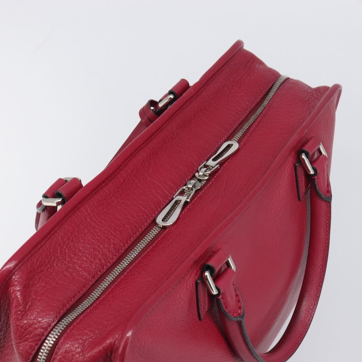 Loewe Amazona Leather Red Leather Handbag (Pre-Owned)