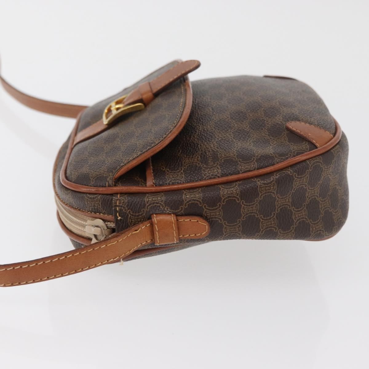 Celine Vintage Macadam Canvas Brown Pvc Shoulder Bag Bag (Pre-Owned)