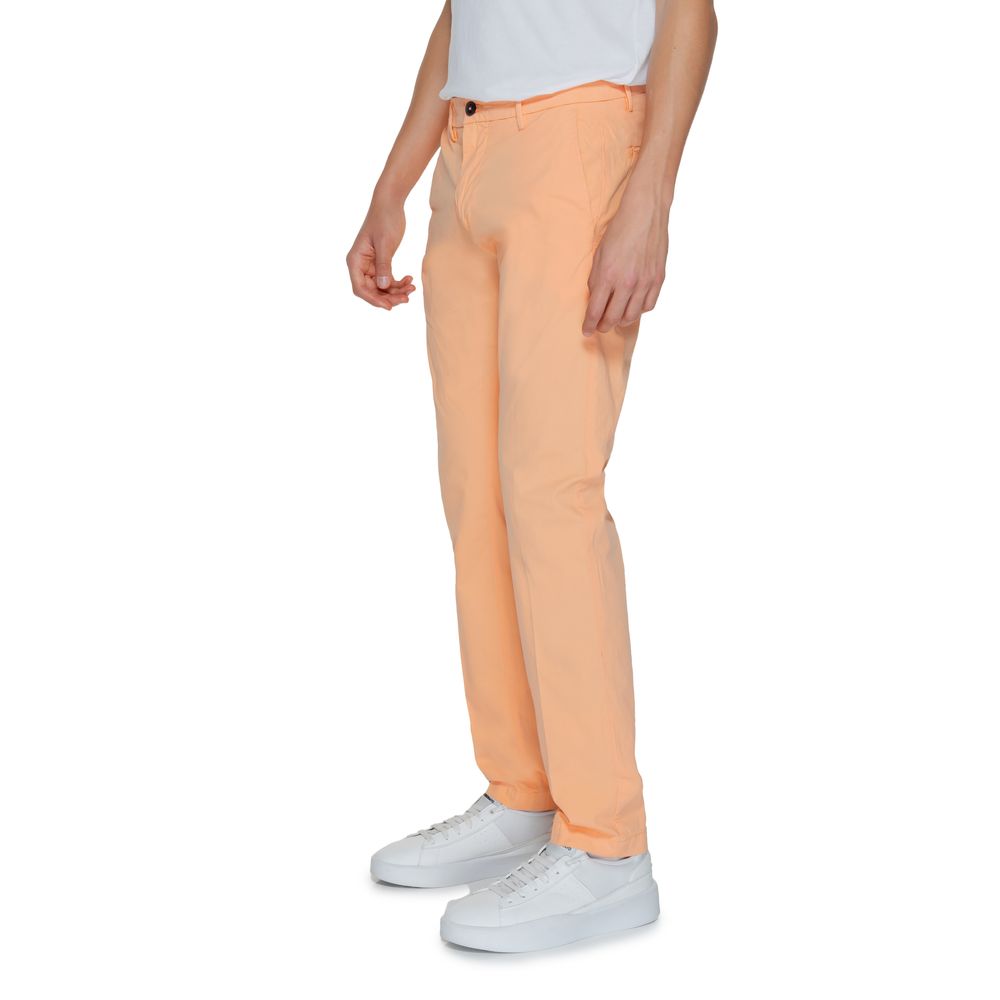 Borghese Orange Cotton Chino Men's Pants