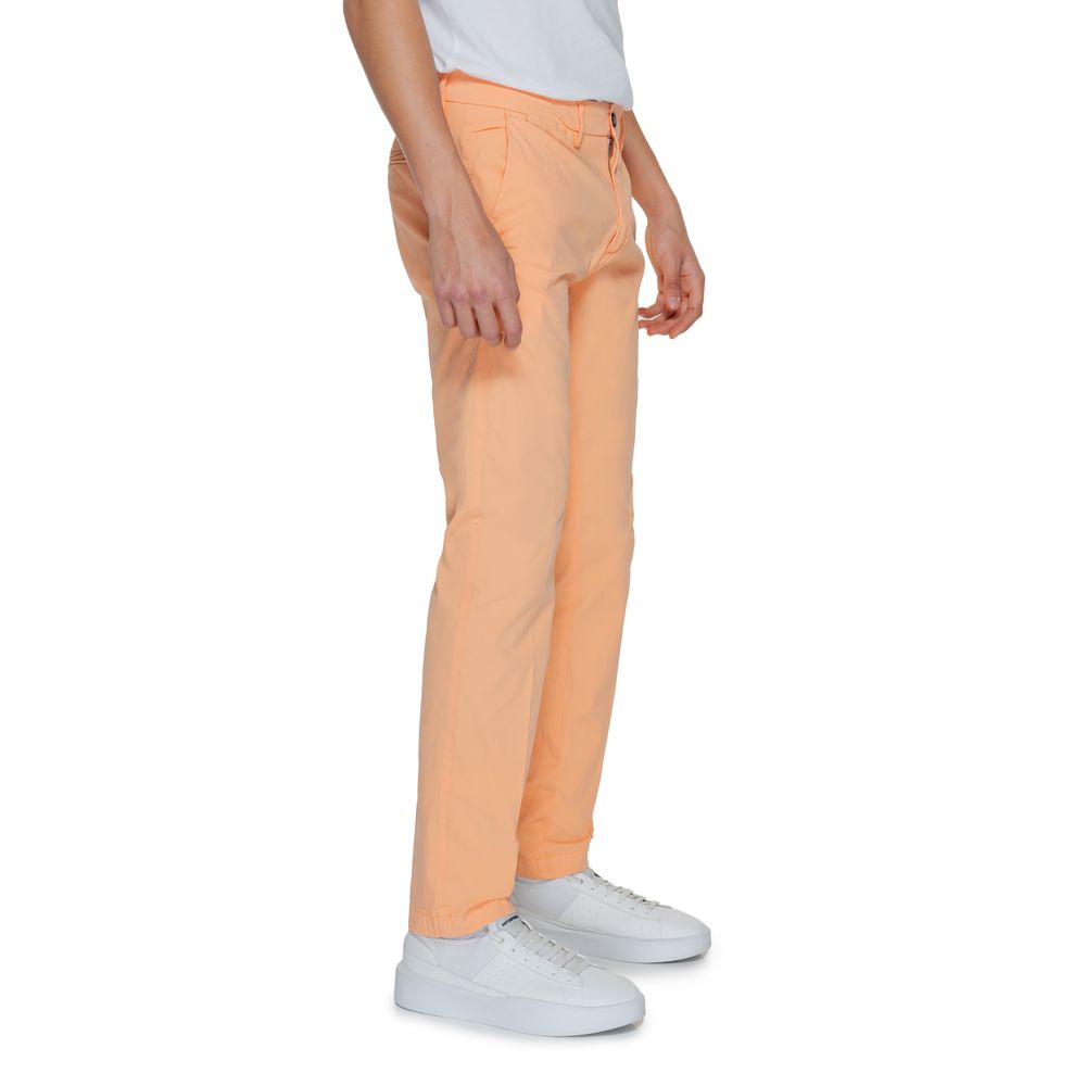 Borghese Orange Cotton Chino Men's Pants