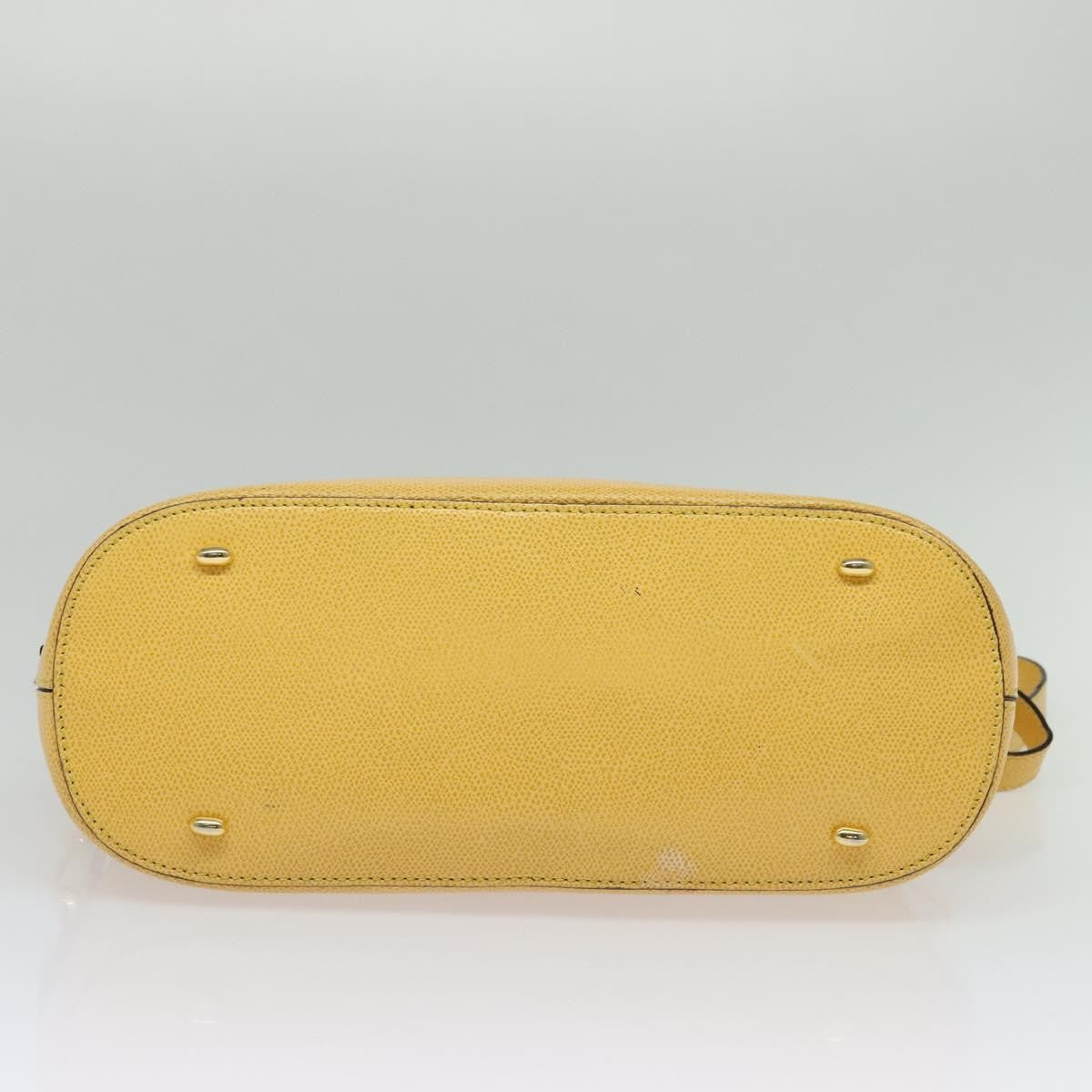 Celine Handbag Leather Yellow Leather Handbag (Pre-Owned)
