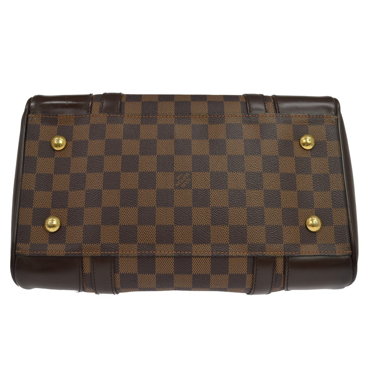 Louis Vuitton Berkeley Damier Ebene Brown Canvas Handbag (Pre-Owned)