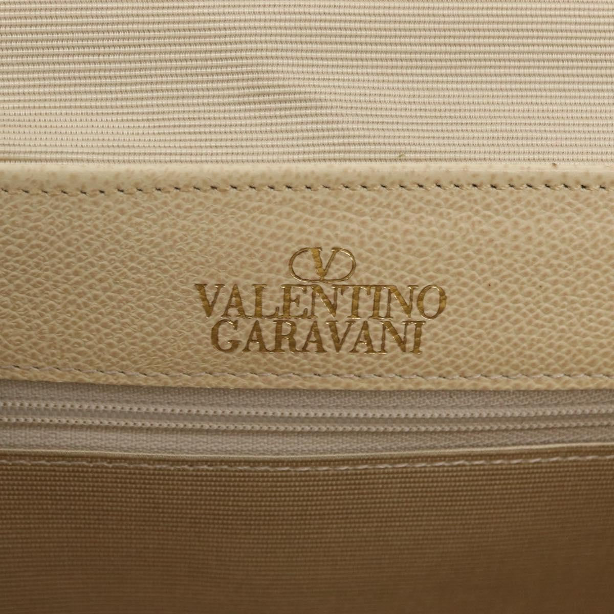 Valentino Garavani Vintage Leather Beige Leather Shoulder Bag Bag (Pre-Owned)