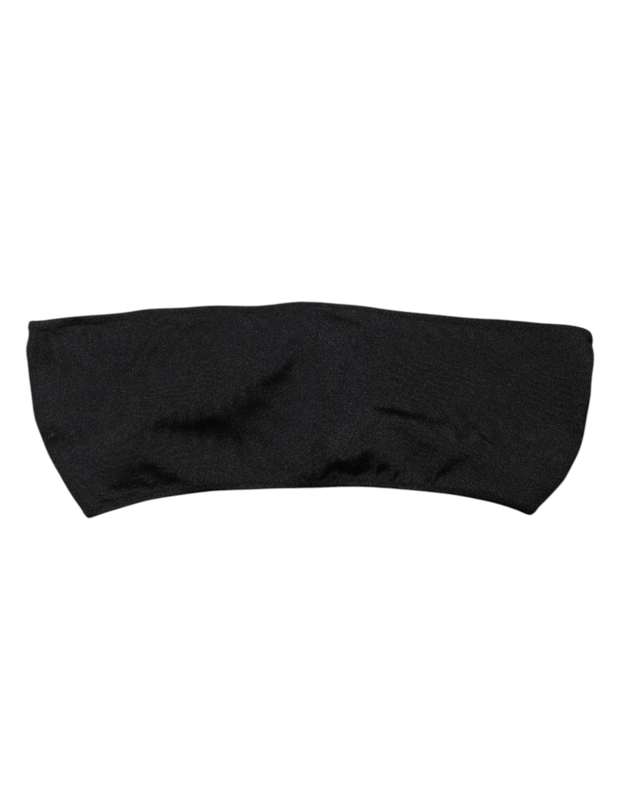Dolce & Gabbana Black Nylon Blend Bandeau Strapless Tube  Women's Top (Pre-Owned)