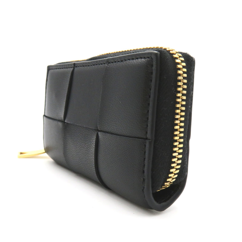 Bottega Veneta Cassette Black Leather Wallet  (Pre-Owned)