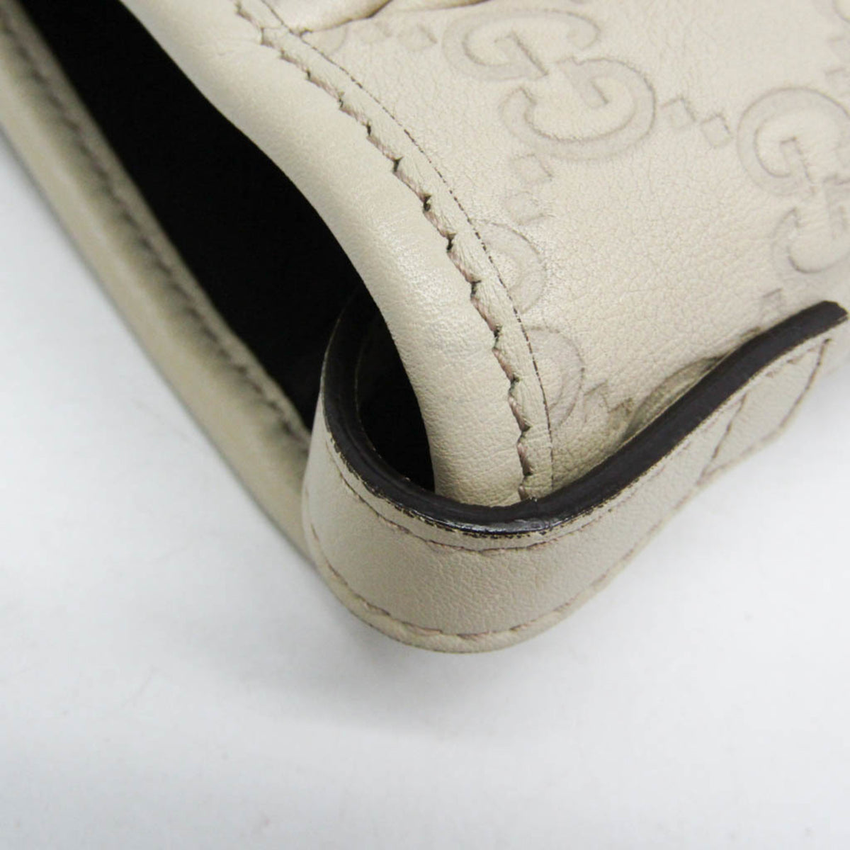 Gucci Twins Guccissima Leather Beige Leather Tote Bag Bag (Pre-Owned)
