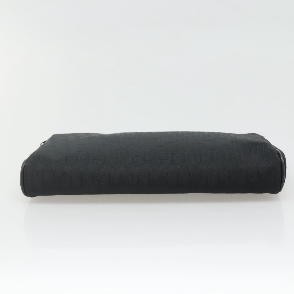 Christian Dior Trotter Diorissimo Canvas Black Canvas Clutche & Pouche Bag (Pre-Owned)