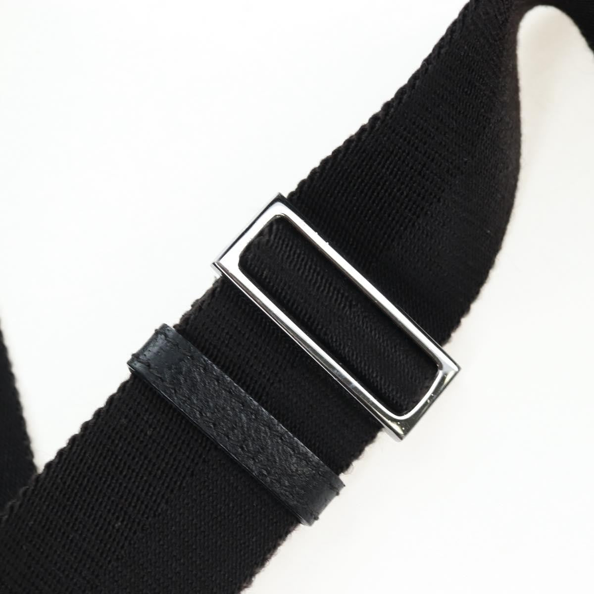 Gucci Shoulder Canvas Black Canvas Shoulder Bag Bag (Pre-Owned)