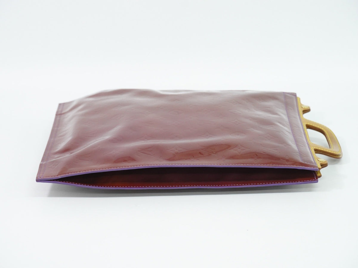 Louis Vuitton Stanton Monogram Vernis Purple Leather Tote Bag Bag (Pre-Owned)
